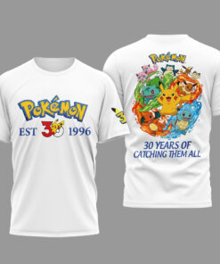 Pokémon 30th Anniversary Catching Them All T-Shirt
