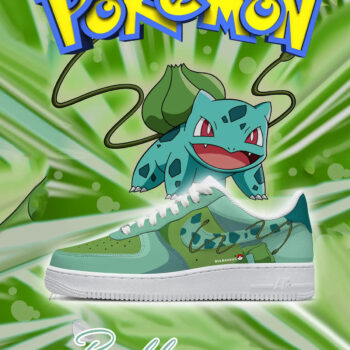 Pokemon Bulbasaur Air Force 1 Shoes Sneakers