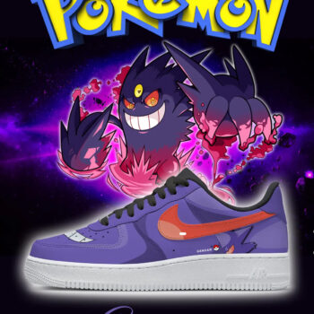 Pokemon Gengar Air Force 1 Shoes Sneakers