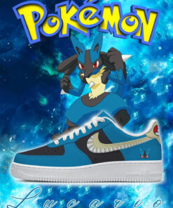 Pokemon Lucario Style 2 Air Force 1 Shoes Sneakers