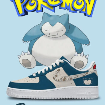 Pokemon Snorlax Air Force 1 Shoes Sneakers