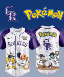 Pokémon x Colorado Rockies 2026 Baseball Jersey