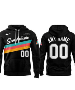 San Antonio Spurs Back To Black City 2026 Personalized Hoodie