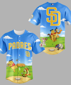 San Diego Padres Winnie Pooh 100 Year Anniversary Day 2026 Baseball Jersey