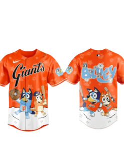 San Francisco Giants Bluey Night Game Baseball Jersey