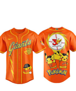 San Francisco Giants Celebration 30th Pokemon 2026 Baseball Jersey
