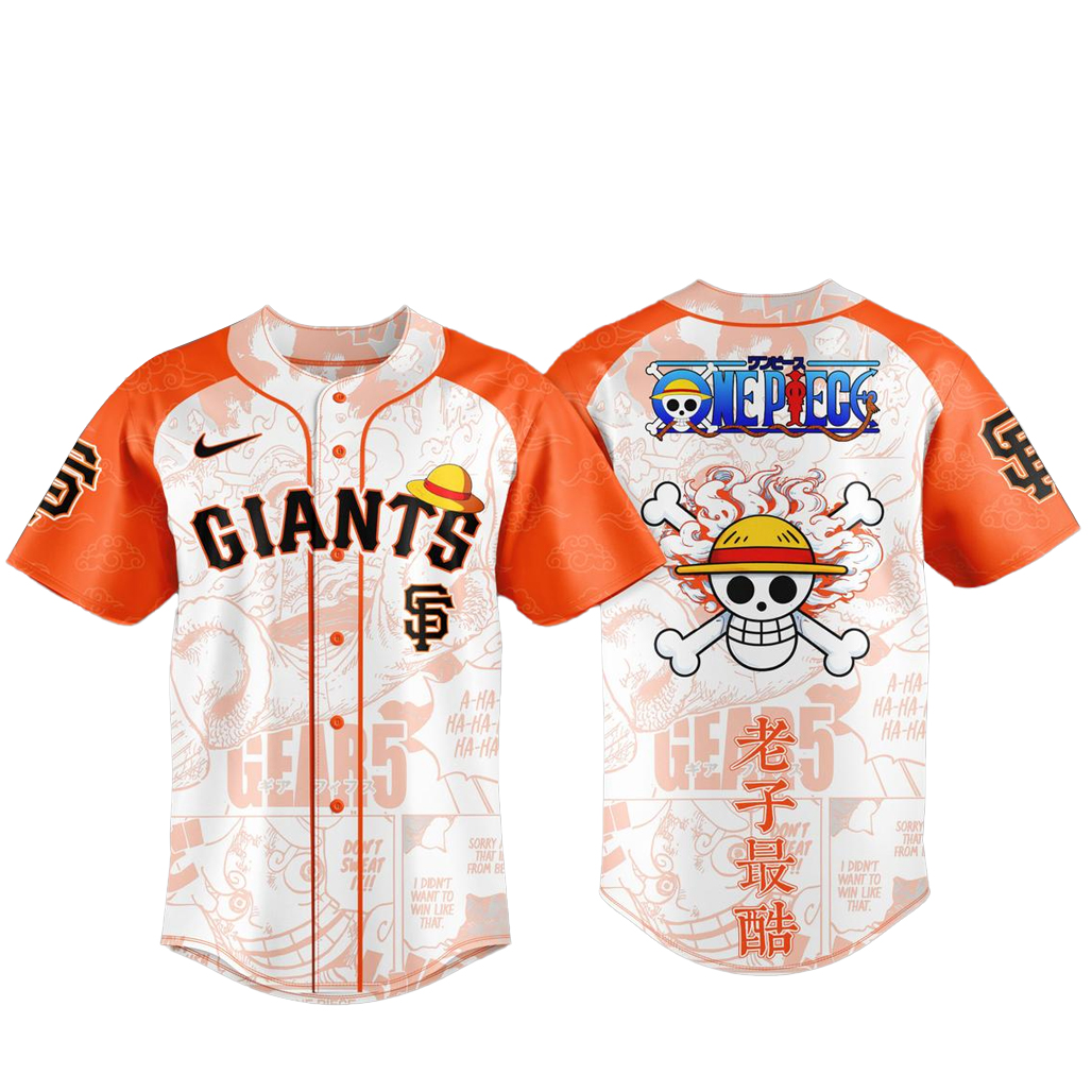 San Francisco Giants x One Piece Night 2026 Game Baseball Jersey San Francisco Giants x One Piece Night 2026 Game Baseball Jersey