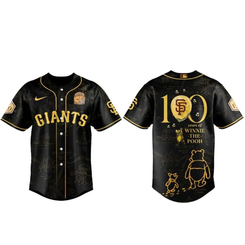 San-Francisco-Giants-x-Winnie-The-Pooh-100th-Anniversary-Baseball-Jersey.jpg San Francisco Giants x Winnie The Pooh 100th Anniversary Baseball Jersey