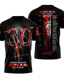 Scream 30th Anniversary Horror Movie Tour Kill Shirt