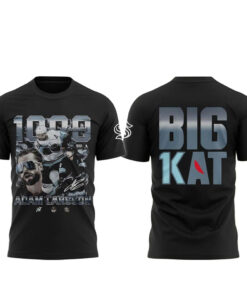 Seattle Kraken Adam Larsson Big 1Kat 1000 Games 2026 Shirt