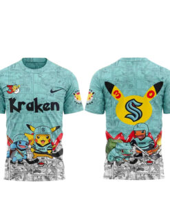 Seattle Kraken x Pokemon 30th Anniversary 2026 Shirt