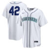 Seattle Mariners White Home 2026 Jackie Robinson Day Baseball Jersey 2 Seattle Mariners White Home 2026 Jackie Robinson Day Baseball Jersey