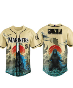 Seattle Mariners x Godzilla King of The Monsters Baseball Jersey