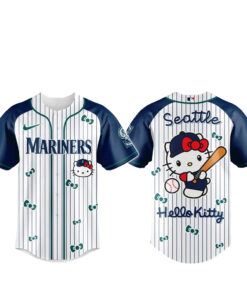 Seattle Mariners x Hello Kitty 2026 And Sanrio World Baseball Jersey