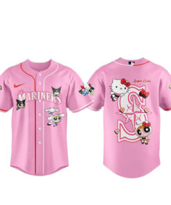 Seattle Mariners x Hello Kitty and Friends The Powerpuff Girls 2026 Baseball Jersey