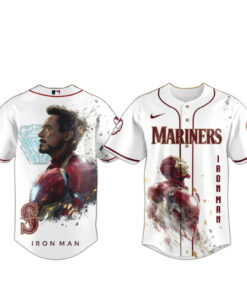 Seattle Mariners x Iron Man Game Day Baseball Jersey