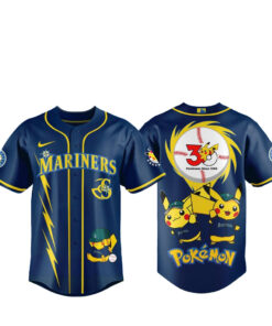 Seattle Mariners x Pokémon Celebrates 30 Years Baseball Jersey 2026