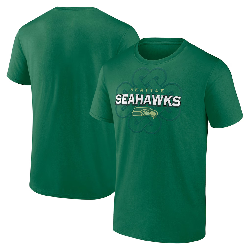Seattle-Seahawks-Green-Celtic-Luck-T-Shirt.jpg Seattle Seahawks Green Celtic Luck T-Shirt