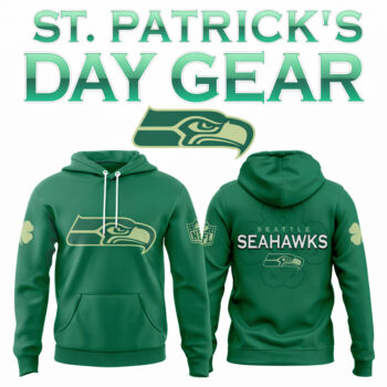 Seattle Seahawks St. Patrick’s Day 2026 Green Celtic Luck Hoodie