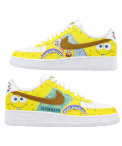 Spongebob Movie Cartoon Air Force 1 Shoes Sneakers