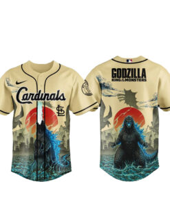 St. Louis Cardinals x Godzilla King of The Monsters Baseball Jersey