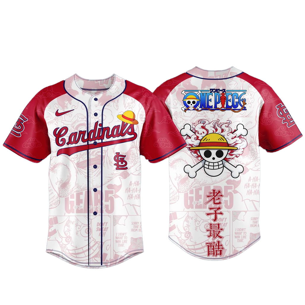 St. Louis Cardinals x One Piece Night 2026 Game Baseball Jersey St. Louis Cardinals x One Piece Night 2026 Game Baseball Jersey