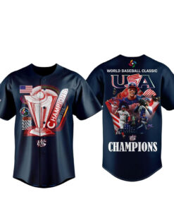 Team USA 2026 World Baseball Classic Champions Navy Baseball Jersey