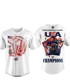 Team USA 2026 World Baseball Classic Champions White Baseball Jersey