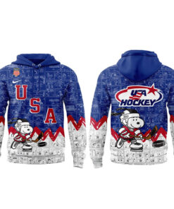 Team USA Hockey x Snoopy Peanuts Night 2026 Navy Hoodie