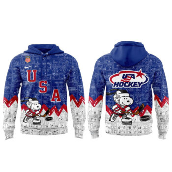 Team USA Hockey x Snoopy Peanuts Night 2026 Navy Hoodie