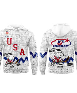 Team USA Hockey x Snoopy Peanuts Night 2026 White Hoodie