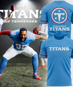 Tennessee Titans New Logo The Shield Uniform Blue Shirt