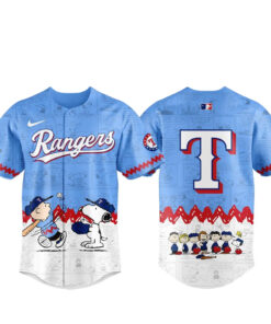 Texas Rangers Peanuts Day 2026 Gameday Celebration Baseball Jersey