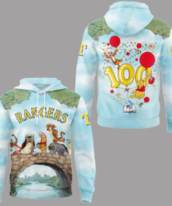 Texas Rangers Winnie Pooh 100th Anniversary 2026 Hoodie