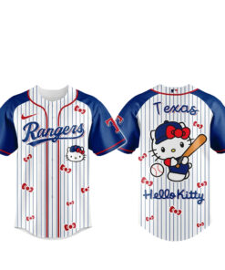 Texas Rangers x Hello Kitty 2026 And Sanrio World Baseball Jersey