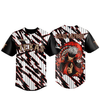 Texas Rangers x Jujutsu Kaisen Night 2026 Gojo Satoru Version 2 Baseball Jersey