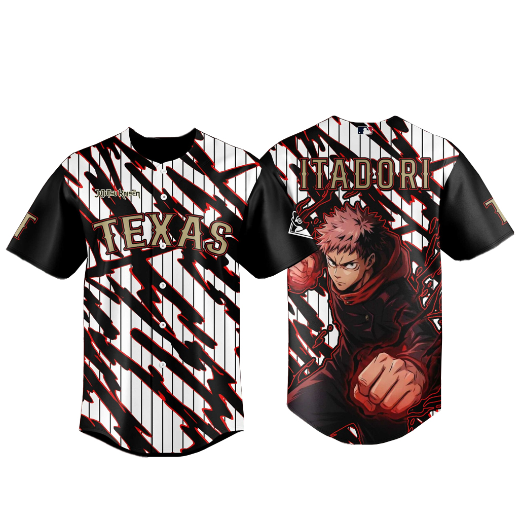 Texas-Rangers-x-Jujutsu-Kaisen-Night-2026-Itadori-Version-2-Baseball-Jersey.jpg Texas Rangers x Jujutsu Kaisen Night 2026 Itadori Version 2 Baseball Jersey