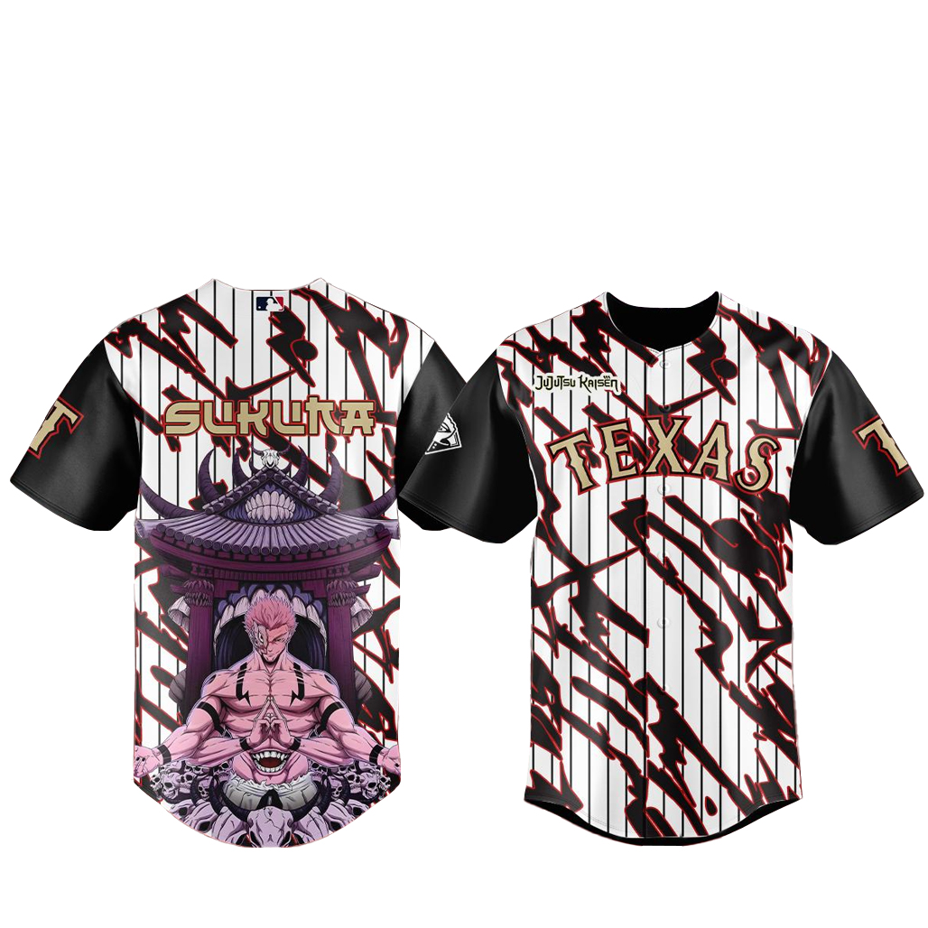 Texas-Rangers-x-Jujutsu-Kaisen-Night-2026-Sukuana-Baseball-Jersey.jpg Texas Rangers x Jujutsu Kaisen Night 2026 Sukuana Baseball Jersey