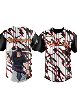 Texas Rangers x Jujutsu Kaisen Night 2026 Toji Fushiguro Baseball Jersey