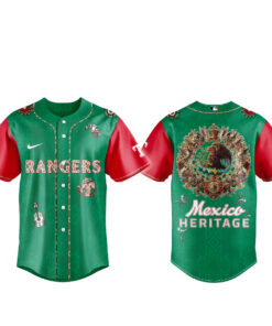 Texas Rangers x Mexican Heritage Night Baseball Jersey