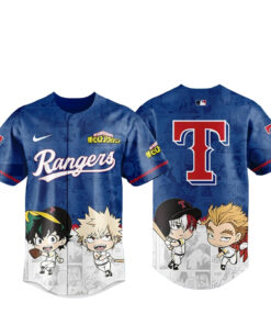 Texas Rangers x My Hero Academia Night 2026 Baseball Jersey