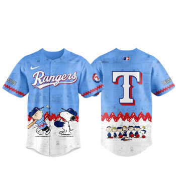 Texas Rangers x Peanuts Night 2026 Baseball Jersey