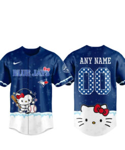 Toronto Blue Jays x Hello Kitty Night Custom Name and Number Baseball Jersey