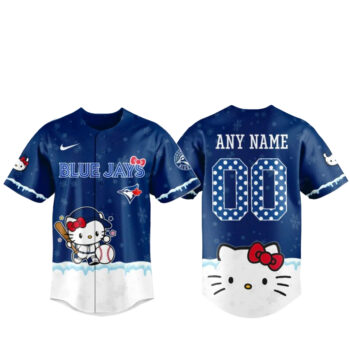 Toronto Blue Jays x Hello Kitty Night Custom Name and Number Baseball Jersey