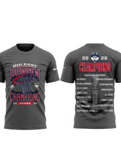 UConn Huskies Women’s Basketball 2026 Big East Tournament Champions Shirt