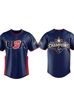 USA Baseball World Baseball Classic 2026 Champions Navy Baseball Jersey