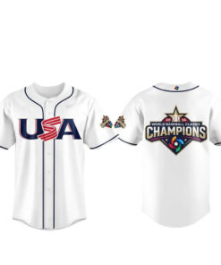 USA Baseball World Baseball Classic 2026 Champions White Baseball Jersey