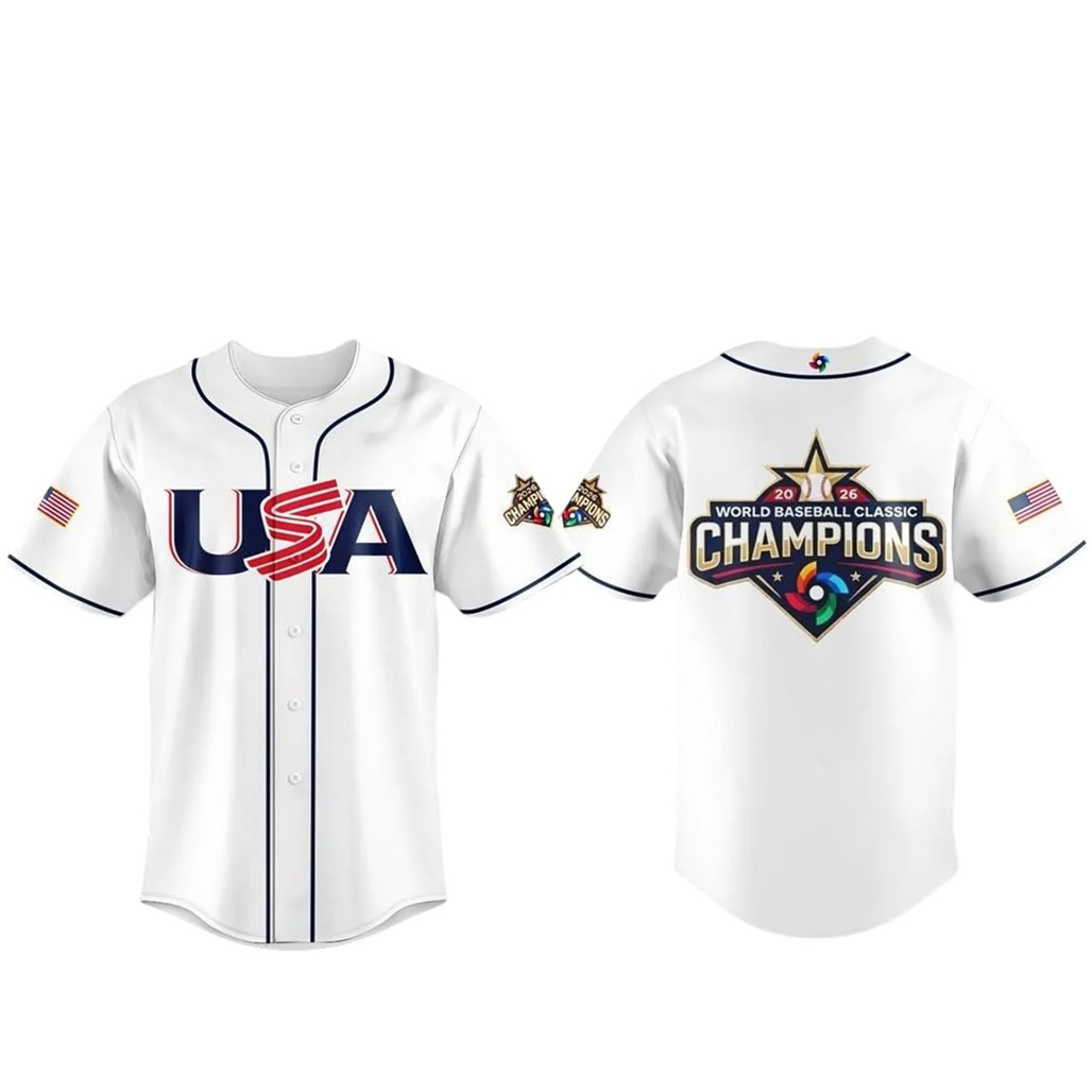 USA-Baseball-World-Baseball-Classic-2026-Champions-White-Baseball-Jersey.jpg USA Baseball World Baseball Classic 2026 Champions White Baseball Jersey