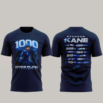 Vancouver Canucks 2026 Evander Kane’s 1000th Game Shirt