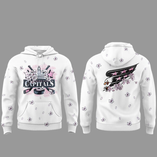 Washington Capitals Caps In Bloom 2026 Night All White Shirt – Curvy Glams